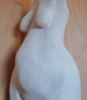 torso, kalkstein, 60 cm